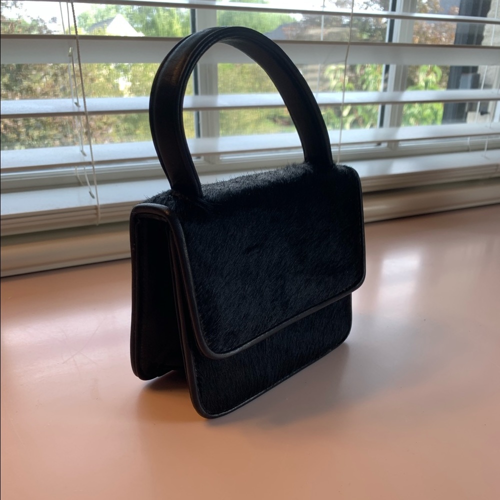 🌹 Calf hair (faux) mini purse Banana Republic
